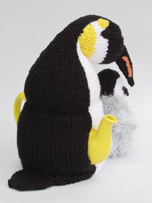 Emperor Penguin Duo Tea Cosy Knitting Pattern