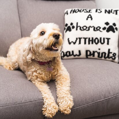 A House Is Not A Home Without Paw Prints Cushion