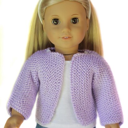 Beginner Knit Sweater for 18 inch Dolls