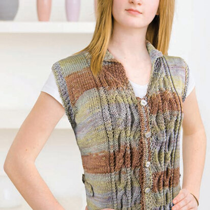 Vest in Knit One Crochet Too Ty-Dy Wool - 1834