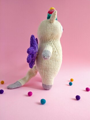 Meowicorn the Unicorn Cat - Toy Knitting Pattern