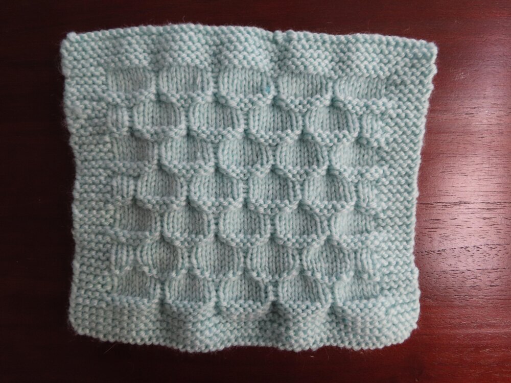 Mermaid / Fish Scale Afghan Square Knitting pattern by Rambling