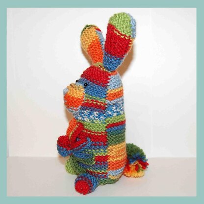 Rosmerta Bobtail Floral DK Yarn Bunny Toy