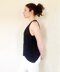 Black Linen Tank Top