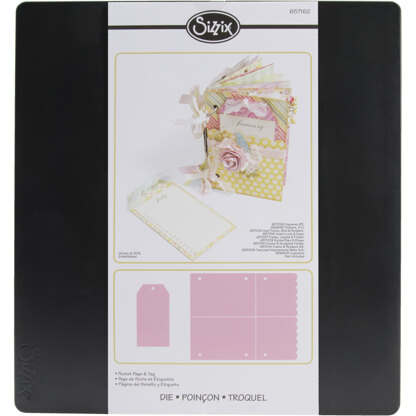 Sizzix Bigz Big Shot Pro Die 12"X12.75" - Pocket Page & Tag