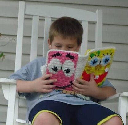 Bound Book Style 7" Tablet cover - Spongebob and Patrick inspired