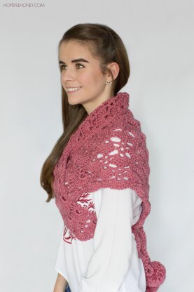 Budding Orchid Scarf and Shawl