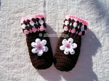 Children's Brown Mittens