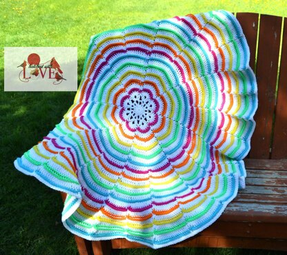 A Round the Rainbow Throw