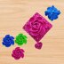 Crochet flower square soap cover pattern
