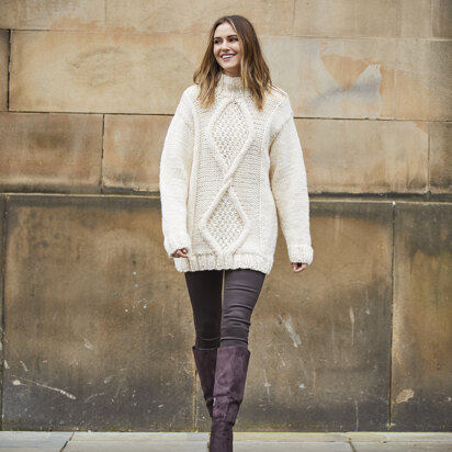 Agyness Jumper in Rowan Big Wool - RM007-00012-ENPFRP - Downloadable PDF