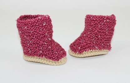 Baby Beaded Booties