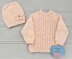 Quinn Baby sweater and Hat 18"-22" chest size