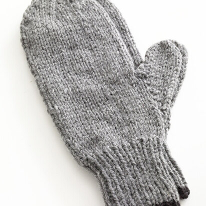 Toasty Knitted Mittens in Lion Brand Wool-Ease - 80677AD - knitting pattern