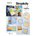 Simplicity Fidget Pages, Quilt, Zipper Case and Key Fob S9575 - Paper Pattern, Size OS (One Size Only)