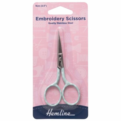 Hemline Scissors: Polka Dot: Blue - 9cm