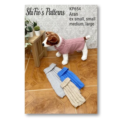 Dog Coat Jumper Knitting Pattern #654