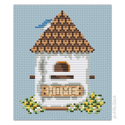 Birdhouse Sampler 07 Cross Stitch PDF Pattern