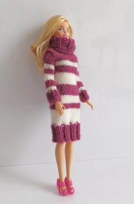Color Lines Barbie Dress