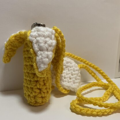 Crochet Banana Holder/Pouch/Bag/Necklace for Lighter/Chapstick