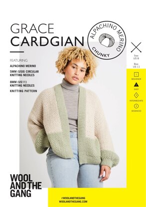 Grace Cardigan in Wool and the Gang Alpachino Merino - V833172882 - Downloadable PDF