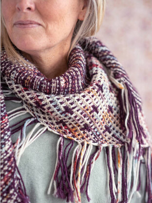 Peppercorn Shawl in Berroco Ultra Wool Handpaint & Berroco Ultra Wool - Downloadable PDF