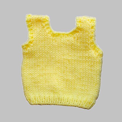 Lemon Vest and Pants for Doll