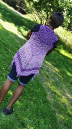 Pretty in purple shawl