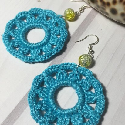 77. Ukrainian sun earrings