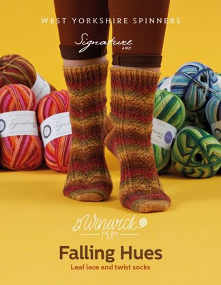 Falling Hues Socks in West Yorkshire Spinners Signature 4Ply - DBP0145 - Downloadable PDF