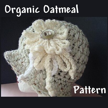 Organic Oatmeal Bucket Hat  |Crochet Hat Pattern  by Ashton11
