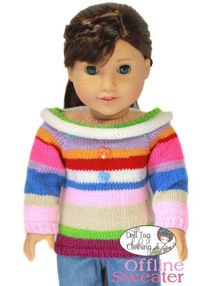 Offline Sweater for 18 inch Dolls