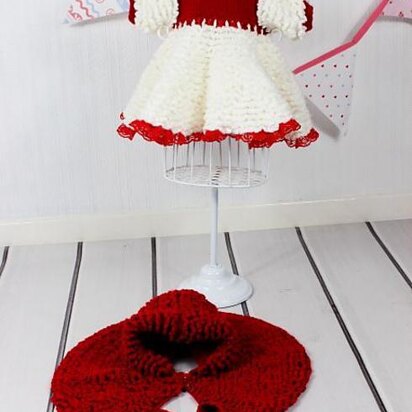 Cape & Dress Baby Crochet Pattern #162