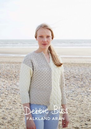 "Stella Jacket" - Jacket Knitting Pattern For Women in Debbie Bliss Falkland Aran - DBS036