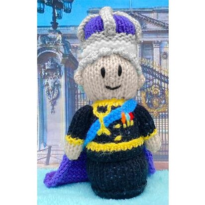 Royal Family King Charles III doll toy 10 cms - knitting pattern