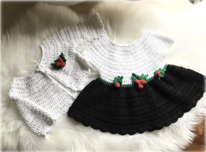 Baby Dress & Cardigan Set N 339