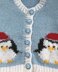 P106 Christmas Penguin Cardigans