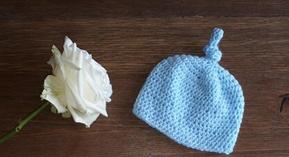 Knotty Baby Crochet Hat