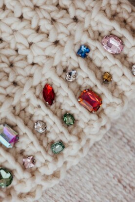 Chunky V Stitch Beanie | The Glitz and Glam Beanie