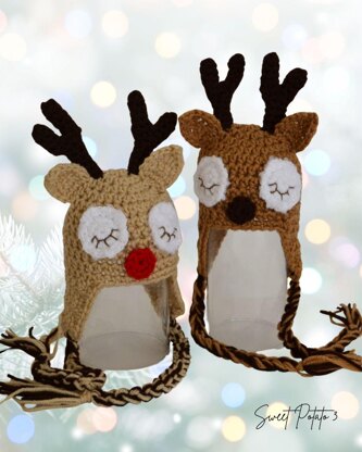 Sleepy Reindeer Hat