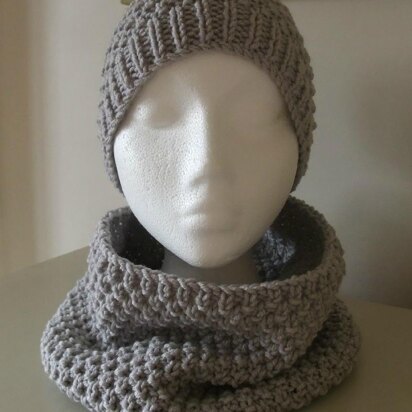 Darcy Hat and Cowl - knitting pattern