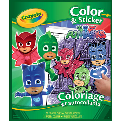 Crayola Color & Sticker Book 10"X8.5" - PJ Masks