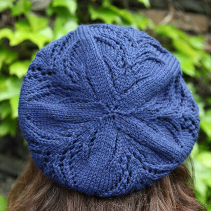 391 Willow Beret - Hat Knitting Pattern for Women in Valley Yarns Amherst