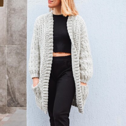 Chunky Wheat Petals Cardigan