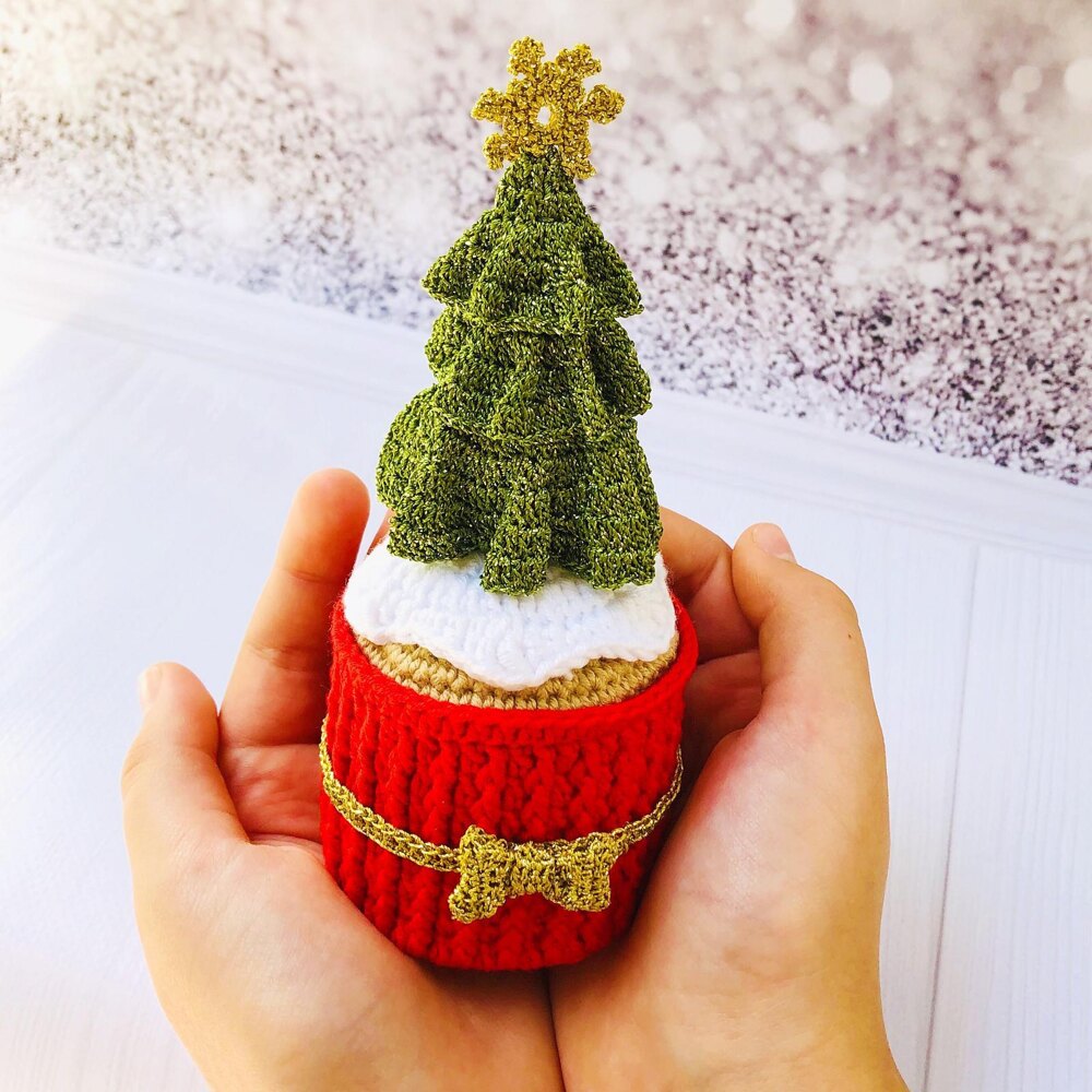 Crochet christmas clearance tree