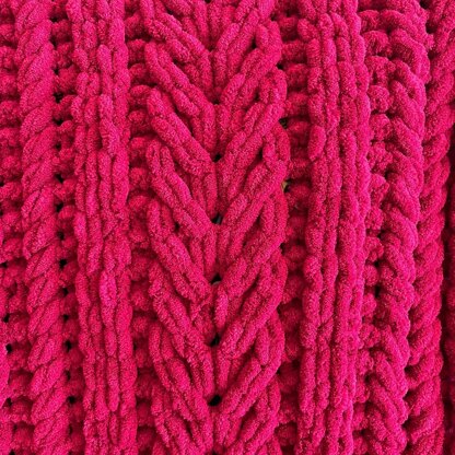 Entwined Staghorn Cable Blanket