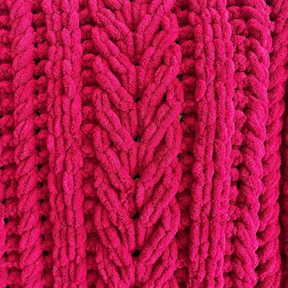 Entwined Staghorn Cable Blanket
