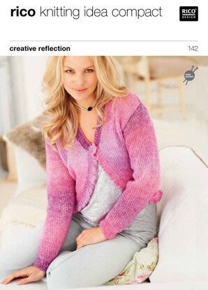 Ladies’ Cardigans in Rico Creative Reflection Print - 142