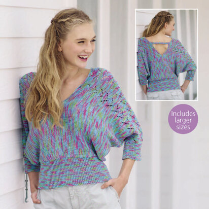 Sweater in Sirdar Cotton Prints DK - 7946 - Downloadable PDF