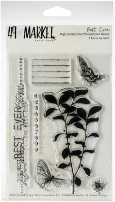 49 And Market Clear Stamps 4"X6" - Best Ever